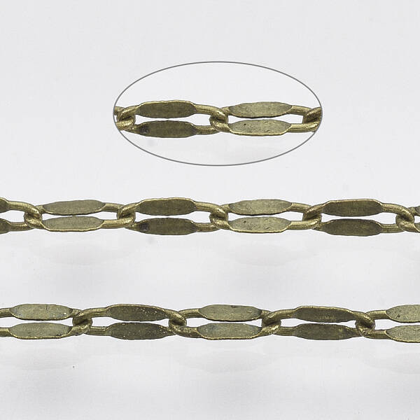 3.28 Feet Brass Dapped Chains