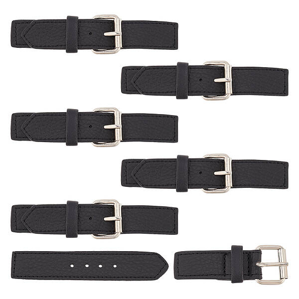 6 Sets PU Leather Buckles