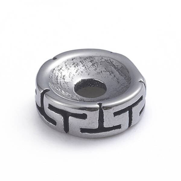 Retro 304 Stainless Steel Spacer Beads