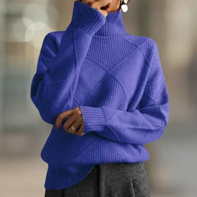 Aspen Ultra Cozy Ribbed Knit Turtleneck Women's Sweater