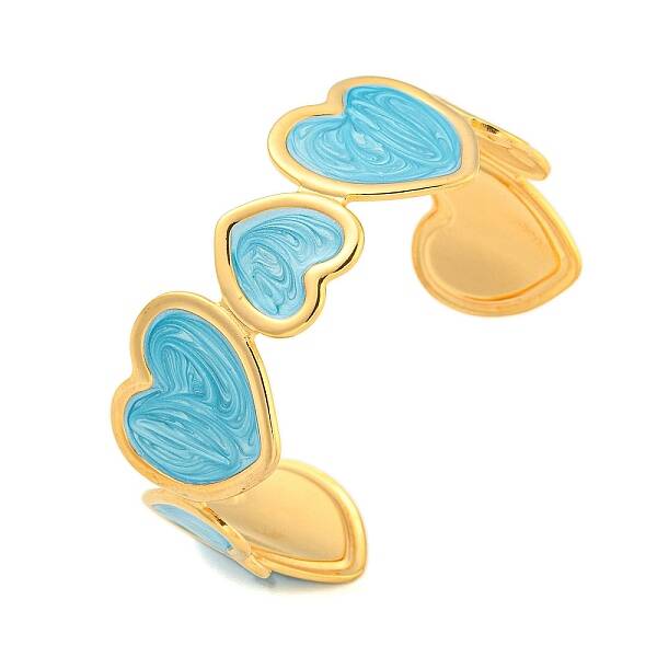 Ion Plating(IP) 304 Stainless Steel Enamel Open Cuff Bangles