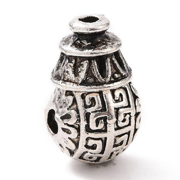Tibetan Style Alloy 3 Hole Guru Beads