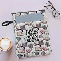 Book Cover, Waterproof Polyester Book Cover with Extra Pocket & Smooth Zipper, Ideal Gift for Book Lovers, Librarians, Book ...