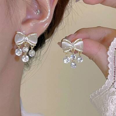 Alloy Rhinestone Studs Earring