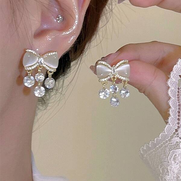 Alloy Rhinestone Studs Earring