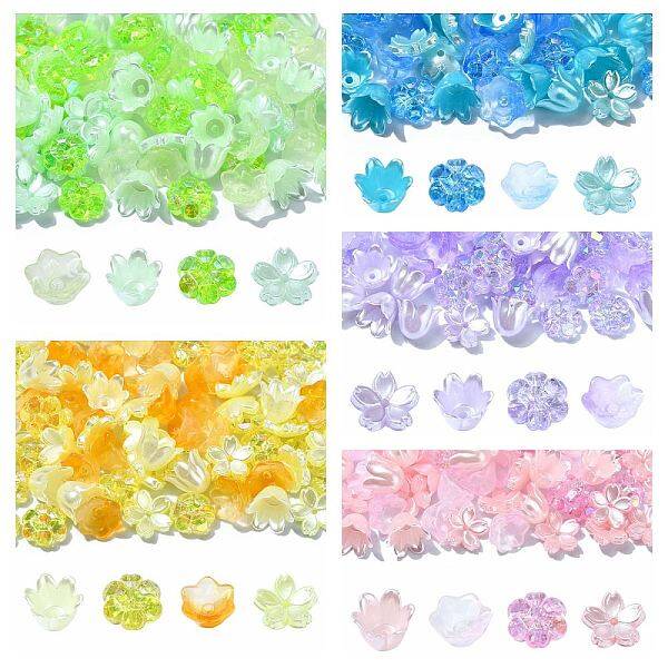 DIY Flower Plastic & Acrylic Beads Jewelry Making Finding Kit