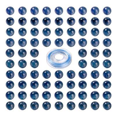 100Pcs 8mm Natural Kyanite/Cyanite/Disthene Round Beads