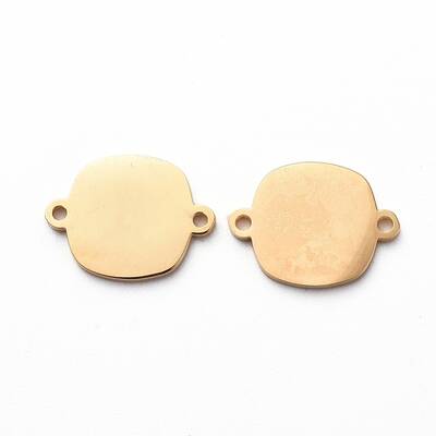 PVD Vacuum Plating 304 Stainless Steel Links connectors for Jewelry Making