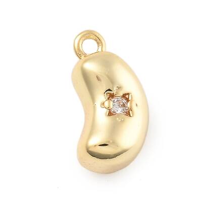Brass Micro Pave Cubic Zirconia Pendants