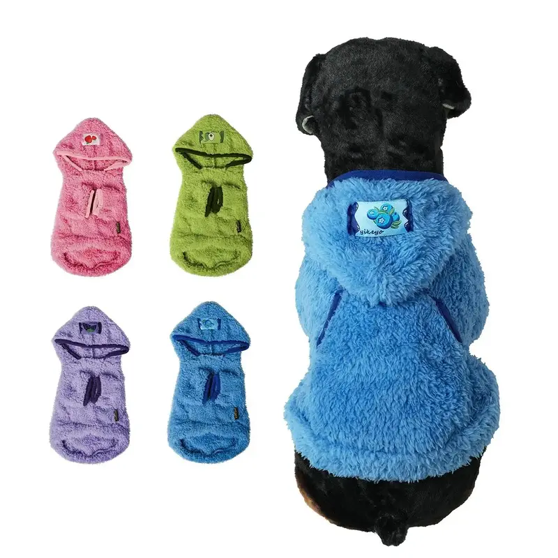 Dog Hoodie, 1 Count Soft Plush Pet Coat, Waterproof winter Pet Clothes, Pet Supplies for Small Medium Large Dogs, Dog & Cat C...