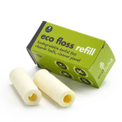 Eco Floss REFILL - Plant-Based Vegan Dental Floss | Size: 2 Pack