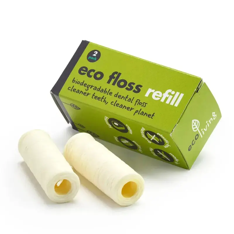 Eco Floss REFILL - Plant-Based Vegan Dental Floss | Size: 2 Pack