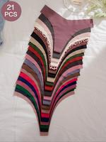 Women's Plain & Leopard Print High Cut Knicker, Soft Comfy Breathable Back To School Panty, Fall Clothes, Panties for Women, ...