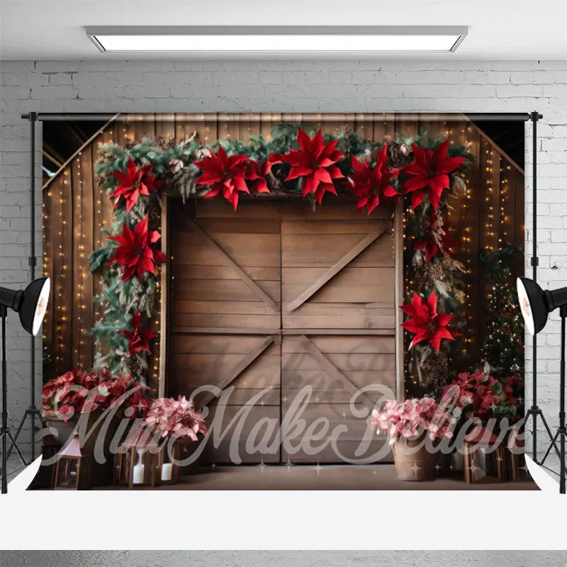 Floral Plants Log Cabin Backdrop For Photography - Aperturee