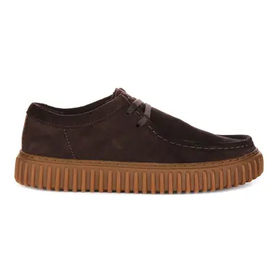 Clarks Torhill Lo Suede Men's Lace Up Shoes - Dark Brown - Size:US 11.5 Men