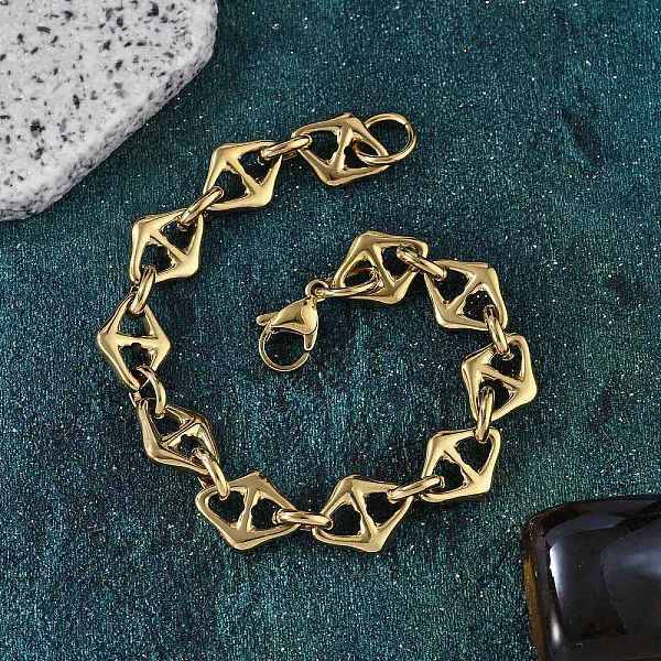 304 Stainless Steel Mariner Link Chain Bracelets for Women