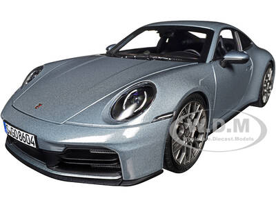 2024 Porsche 911 Carrera Polar Silver Metallic 1/18 Diecast Model Car by Norev