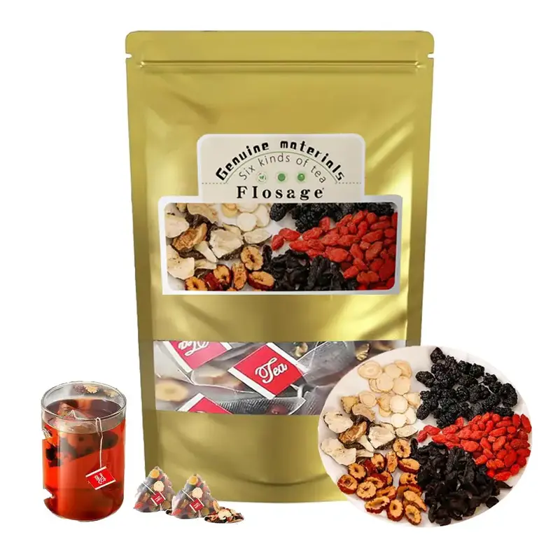 Flosage Turmeric Kidney Tea Formula, Ginseng Six Treasures Tea, Organic Kidney Cleanse Tea, Traditional Healthy Kidney Cleans...