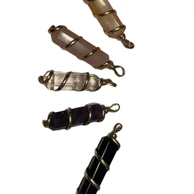 Amityville Apothecary Intuitively Chosen Crystal Point Pendant Necklace