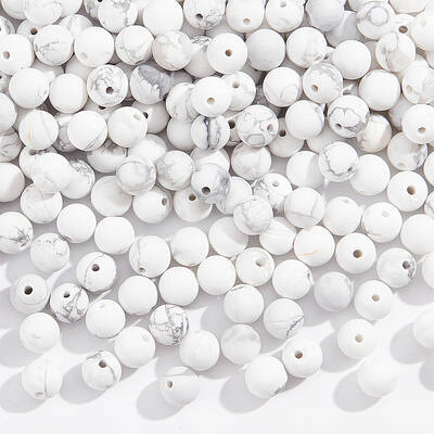 3 Strands Natural Howlite Beads Strands