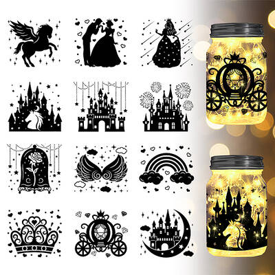 12 Style Silhouette Paper