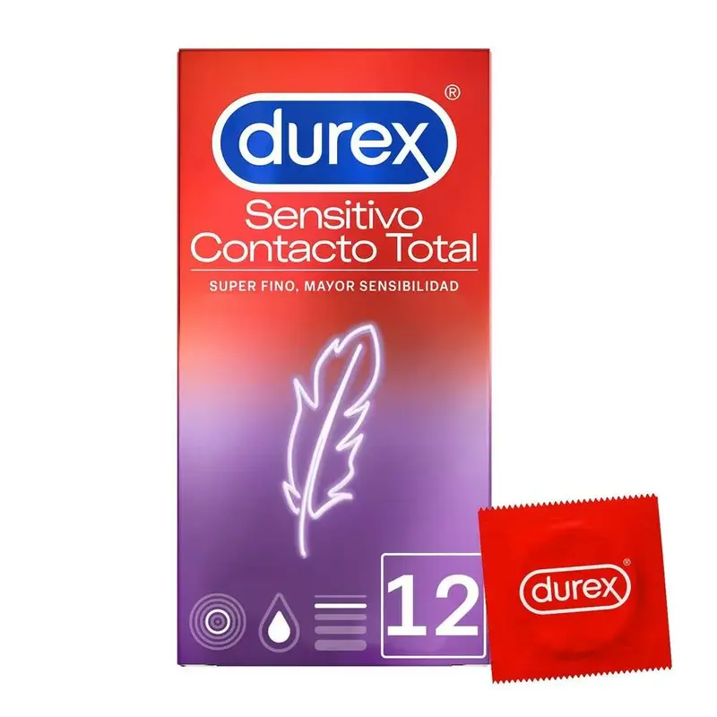 Preservativi Durex Sensitive Total Contact 12