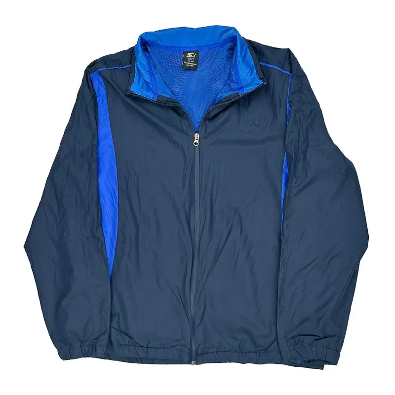 Starter Windbreaker - Large Blue Polyester