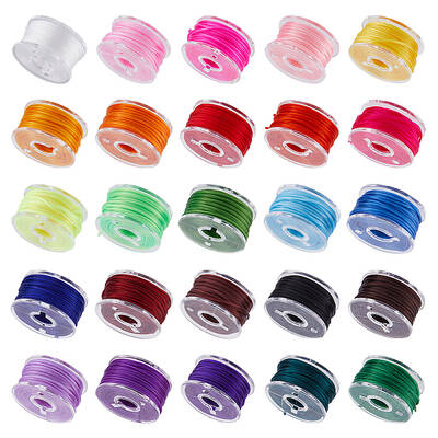 25 Colors Flat Elastic Crystal String
