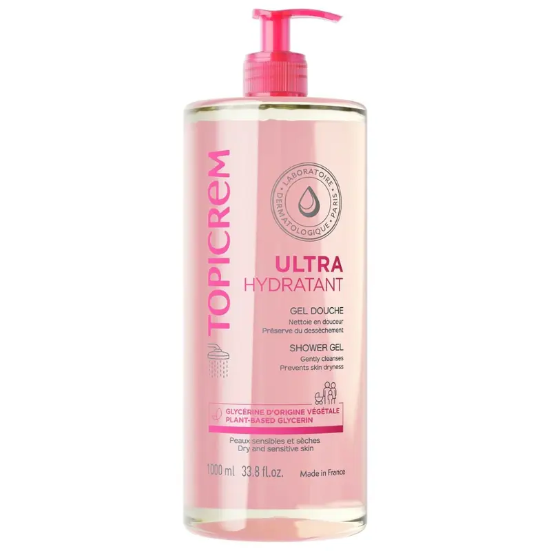 Topicrem Ultra-Moisturizing Shower Gel 1 Liter