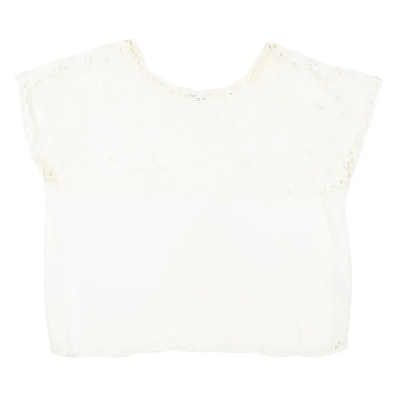 HELLO TROBE Womens Top White M