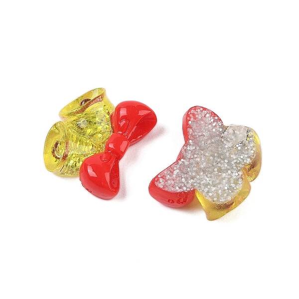 Christmas Series Cute Transparent Resin Decoden Cabochons
