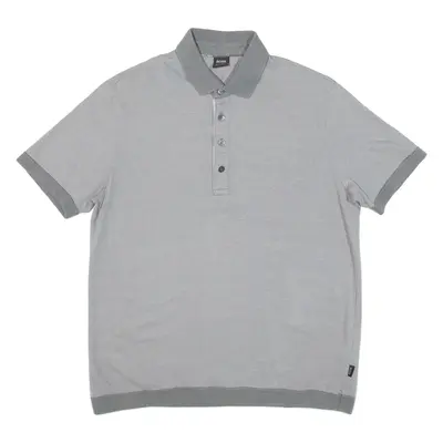 HUGO BOSS Mens Polo Shirt Grey M