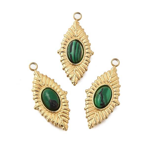 Natural Malachite Pendants