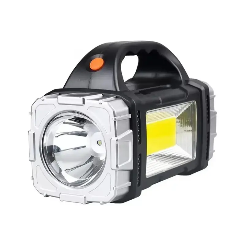 Solar Handheld Light, USB Rechargeable LED Waterproof Flashlight with Multiple Lighting Modes, Portable Waterproof Handheld L...