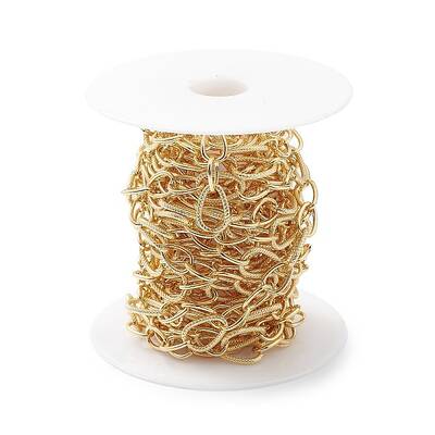 Rack Plating Brass Teardrop Link Chain