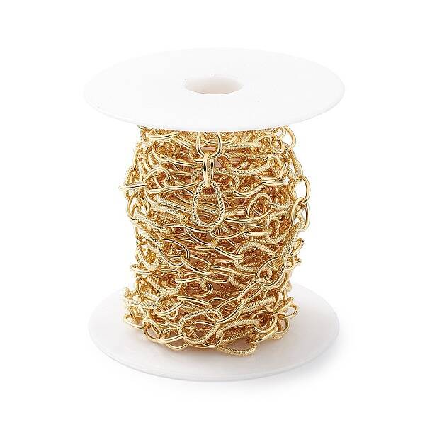 Rack Plating Brass Teardrop Link Chain