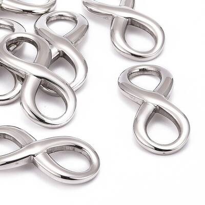 Tarnish Resistant Smooth Surface 304 Stainless Steel Infinity Links connectors