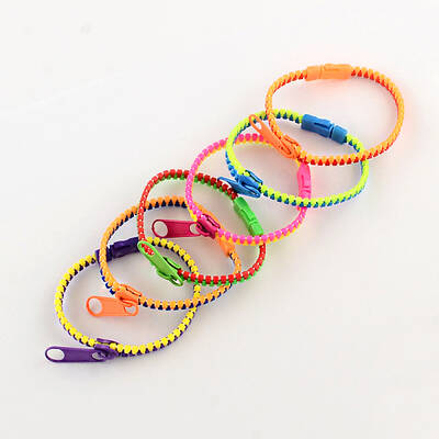 Plastic Zipper Bracelets