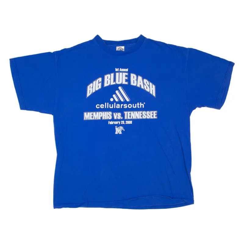 DELTA Big Blue Bash Memphis vs Tennessee USA T-Shirt Blue Short Sleeve Mens XL