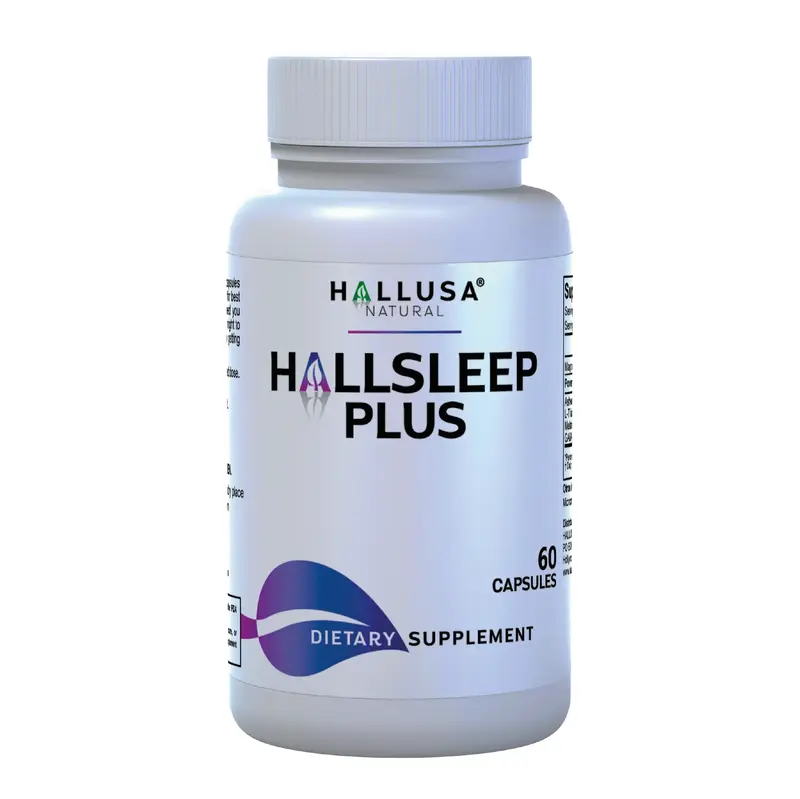 Hallsleep Plus Dietary Supplement Ashwagandha and Magnesium Citrate - 60 Capsules - Restful Nights of Deep Sleep and Relaxati...