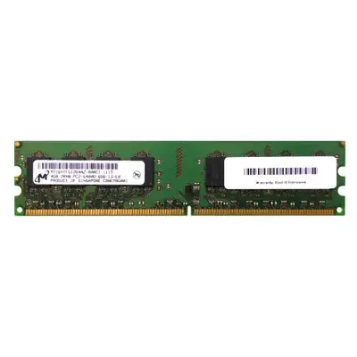 Micron MT16HTF51264AZ-800C1 | 4GB DDR2-800MHz PC2-6400 Non-ECC Unbuffered UDIMM CL6 2Rx8 1.8V 240-Pin Memory Module