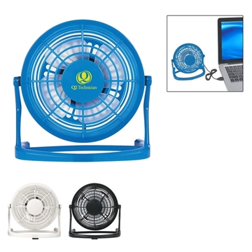25 Promotional USB Plug-In Fan - 180° Adjustable