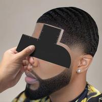 Hairline Template with Measuring Indicator, Reusable Hair Styling Tool, Professional Hair Styling Accessories for Barber Shop...