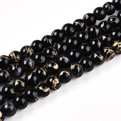 Baking Painted Glass Beads Strands