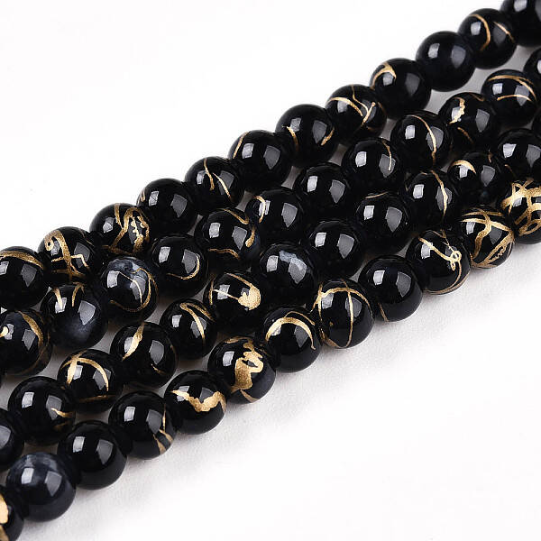 Baking Painted Glass Beads Strands