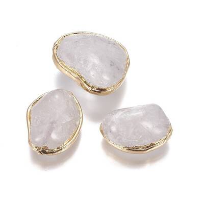 Natural Quartz Crystal Beads