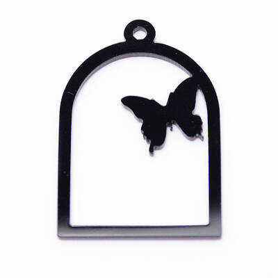 Acrylic Open Back Bezel Pendants