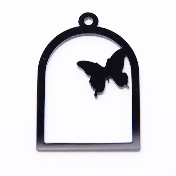 Acrylic Open Back Bezel Pendants