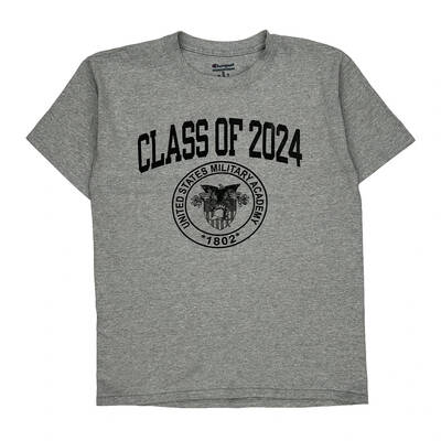 United States Military Academy Champion T-Shirt - Medium Grey Cotton
