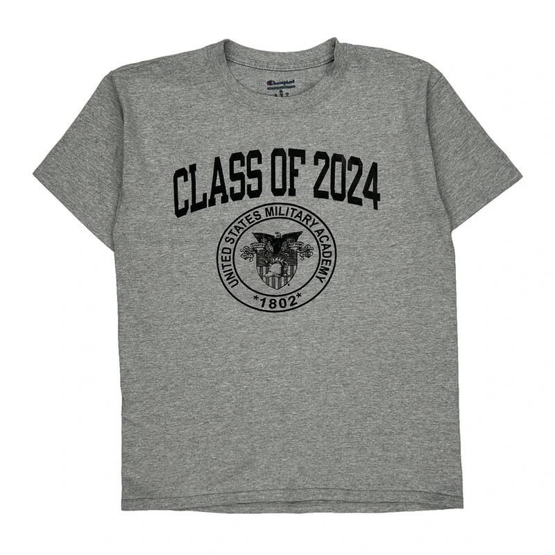 United States Military Academy Champion T-Shirt - Medium Grey Cotton